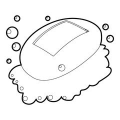 Poster - Soap icon outline