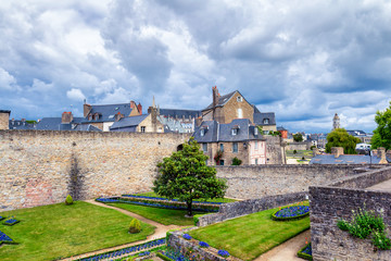 Vannes, a medieval city of Brittany (Bretagne) in France.