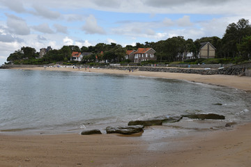 Plage de Souzeaux le soir en été à Noirmoutier, France