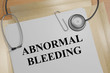 Abnormal Bleeding - medical concept