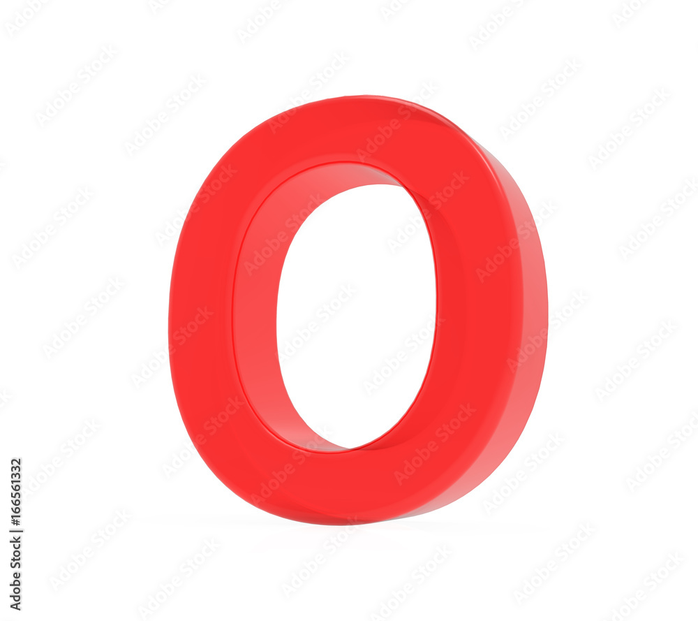 red letter O