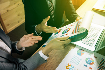 Fototapete - teamwork of business concept.