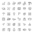 © tettygreen - Parcel delivery service icon set.