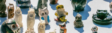 Collection Of Figurines Of Owls For Small Bird Collection