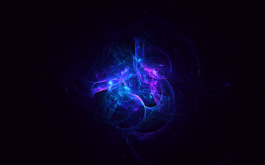 Poster - 3d rendering abstract fractal light background