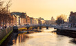 River Liffey Panorama Dublin Ireland