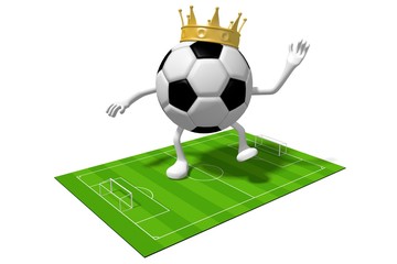 Sticker - 3D soccer/ football concept