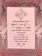© miamilky - Vintage baroque style wedding invitation card template.