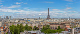 Fototapeta Boho - Paris skyline panorama with eiffel tower