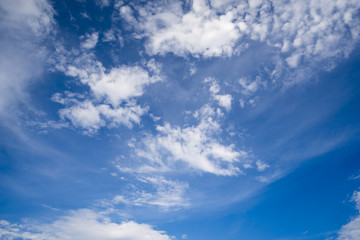 blue sky and clouds