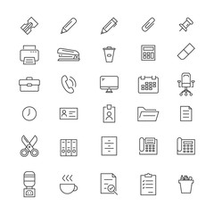 Poster - 30 Office Tools Icons