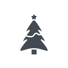 Xmas Christmas holiday silhouette icon tree star