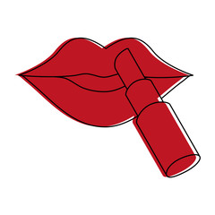 Sticker - female lips icon image