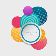 Poster - Colorful Beautiful Balls on Light Background / Conceptual Vector Design