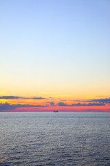 Wall Mural - Seascape with sea horizon