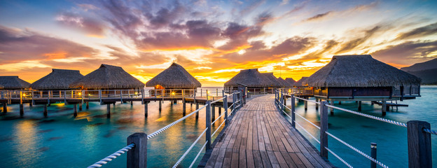 Wall Mural - sonnenuntergang panorama am meer
