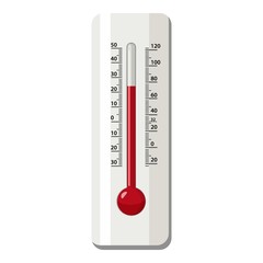 Poster - Outdoor thermometer icon, cartoon style