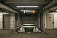 Subway Corridors In New York Subway
