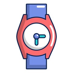 Poster - Hand watch icon, cartoon style