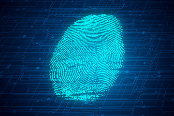 Fototapete - Biometrics concept