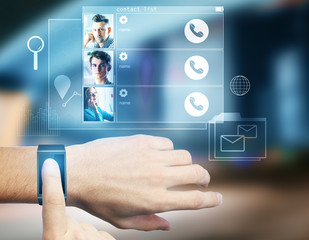 Poster - Future and communication concept