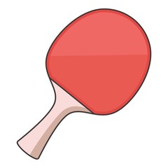 Wall Mural - Ping pong paddle icon, cartoon style