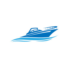 boat logo, sail boat, speed boad logo design