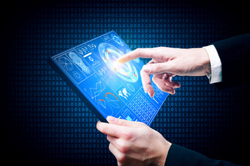 Aufkleber - Future and technology concept