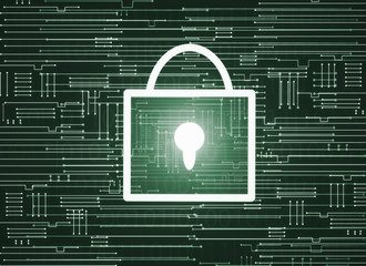 Aufkleber - digital lock backdrop