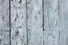 Section Of Distressed Blue Wood Shed