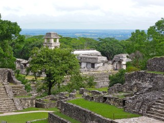 Palenque mayan temple