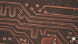 © yngsa - PC microcircuits. Macro computer electronics background texture with no people top view.