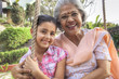 © IndiaPix - Portrait of grandmother and granddaughter