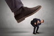 © ra2 studio - Employee afraid of the big boss foot