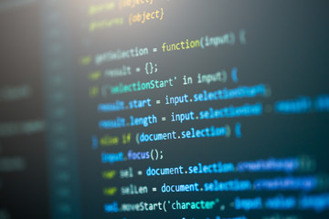Leinwandbilder - Software computer programming code