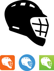 Sticker - Lacrosse Helmet Icon - Illustration