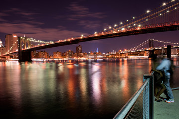 Manhattan Bridge by Night