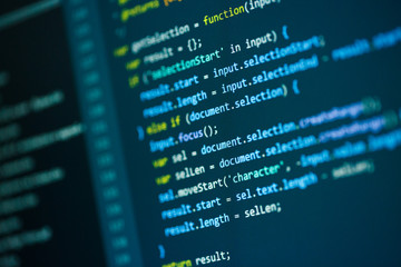 Leinwandbilder - Photos software developer programming code