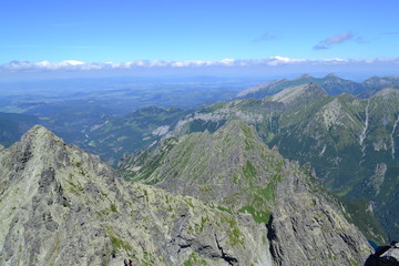 Poster - góry Tatry - widok z Rysów