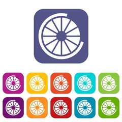 Poster - Sign incomplete download icons set