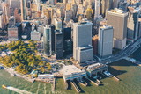 Fototapeta  - Aerial view of lower Manhattan NYC
