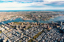Aerial View Of The Lower East Side Of Manhattan