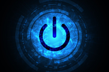 Poster - Vector abstract technology switch design.