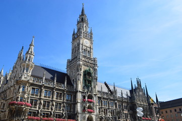 Wall Mural - New town hall in Munich