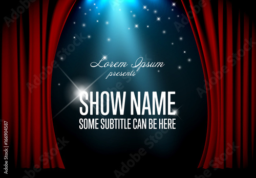 Cuadros en Lienzo Vector theatre stage illustration