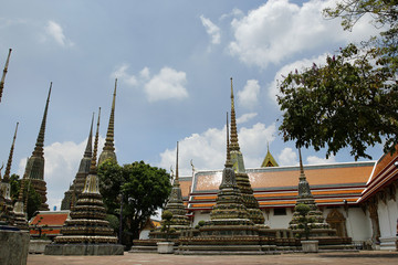 Buddhist temple, wat pho, bangkok thailand 