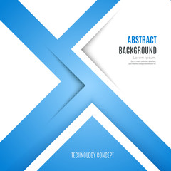 Wall Mural - Abstract technology blue background design for brochure, flyers and other. Modern vector illustration