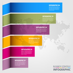 Wall Mural - Business Infographics design template illustration