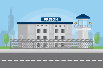 Prison city building.