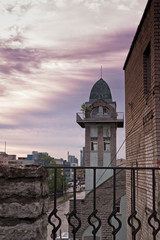 Wall Mural - Old Tower Behind Railing